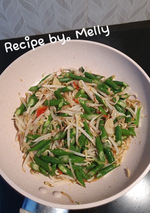 Foto resep Tumis Cakajang (kecambah dan kacang panjang)