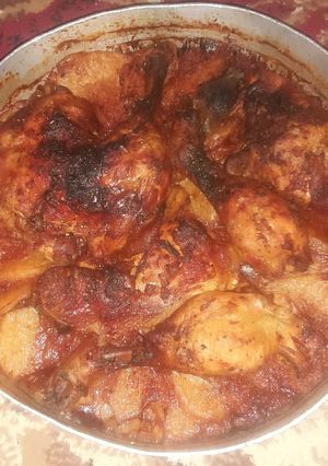 صورة لوصفة بطاطس بالفراخ
