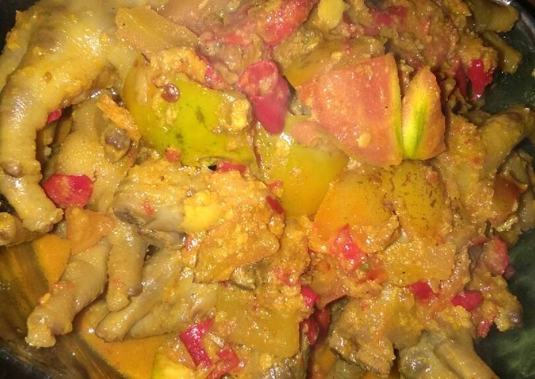 Resep Ceker Tomat (Kuah Santan) Anti Gagal