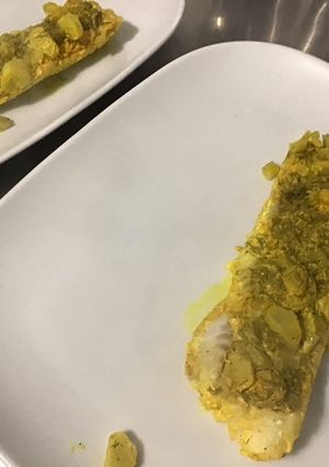 Une photo de Filets de julienne crème de fenouil et curcuma