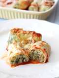 Rollitos de col gratinados