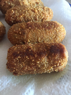 Una foto de Croquetas de batata y salmón ahumado