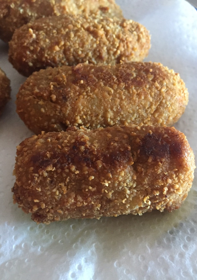 Una foto de Croquetas de batata y salmón ahumado