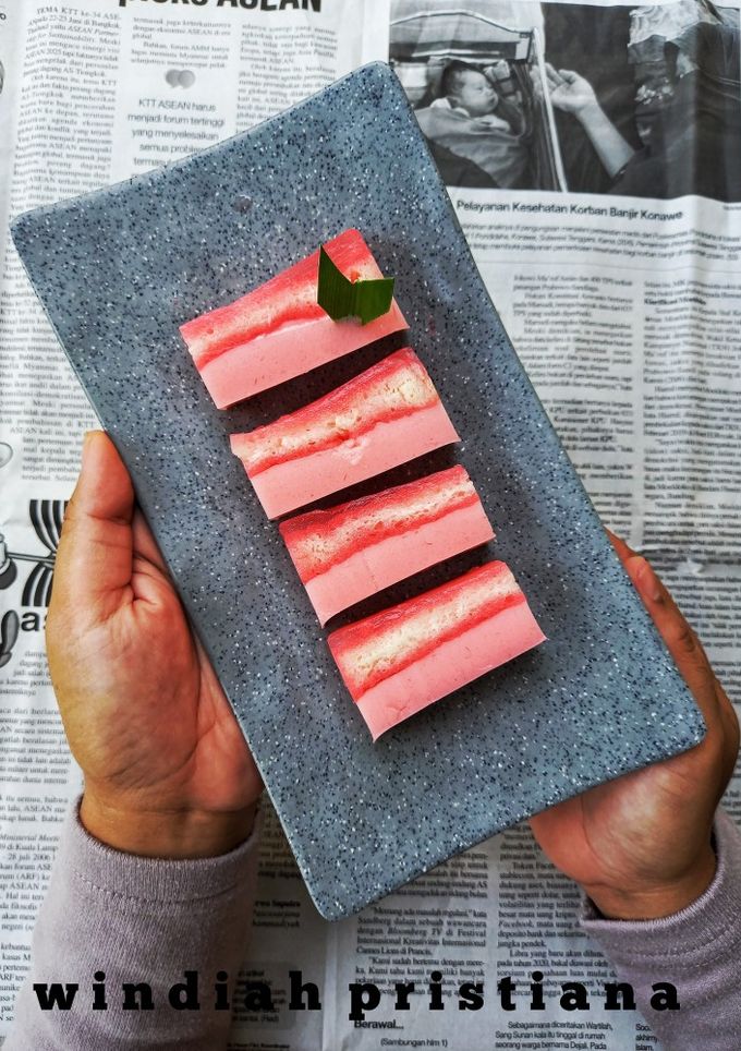 Foto resep Puding lapis roti tawar