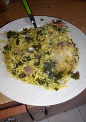 Indomie da zogala ainihin hoton girkin