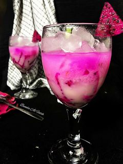 Foto resep Es buah naga yakult