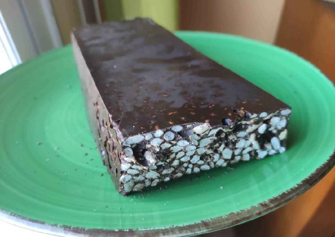 Turrón de chocolate casero tipo Suchard (saludable y sin azúcar)