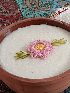 عکسی از دستور شیر برنج نارگیلی