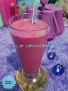 Foto resep 82# Easy smoothies with yogurt