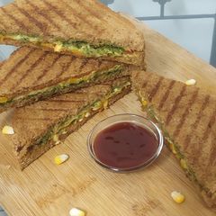 A picture of Cheesy Corn Sandwich.