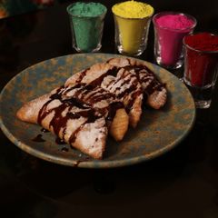 A picture of Chocolate gujjiya.