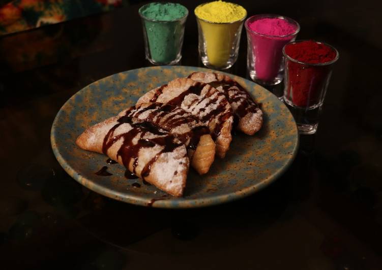 Simple Way to Make Quick Chocolate gujjiya