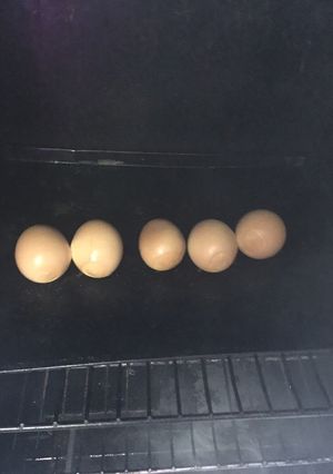 A picture of Smoked deviled eggs.
