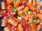 Gambar sosis asam manis pedas