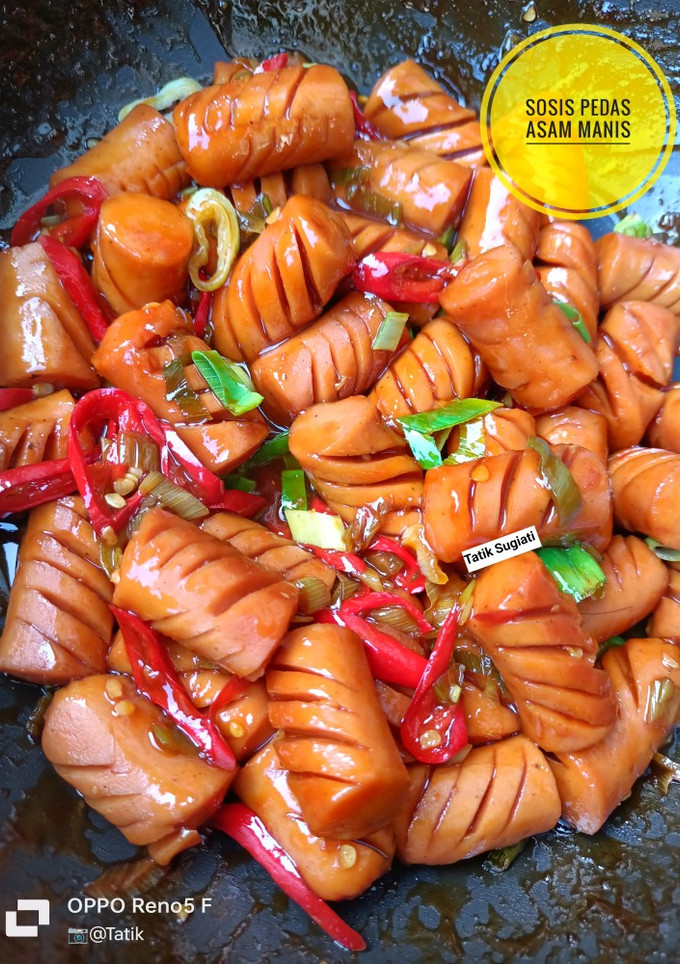 Foto resep Sosis Pedas Asam Manis