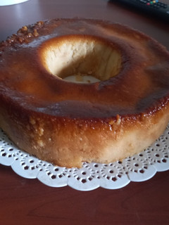 Una foto de Budín de pan muy rico