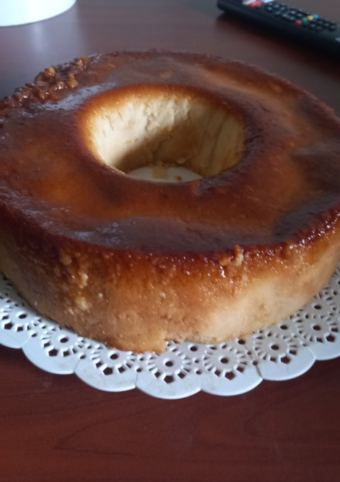 Una foto de Budín de pan muy rico