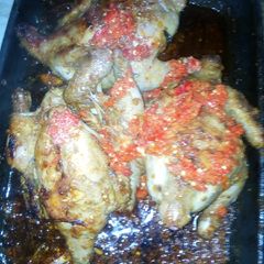 A picture of Chicken pan grill.