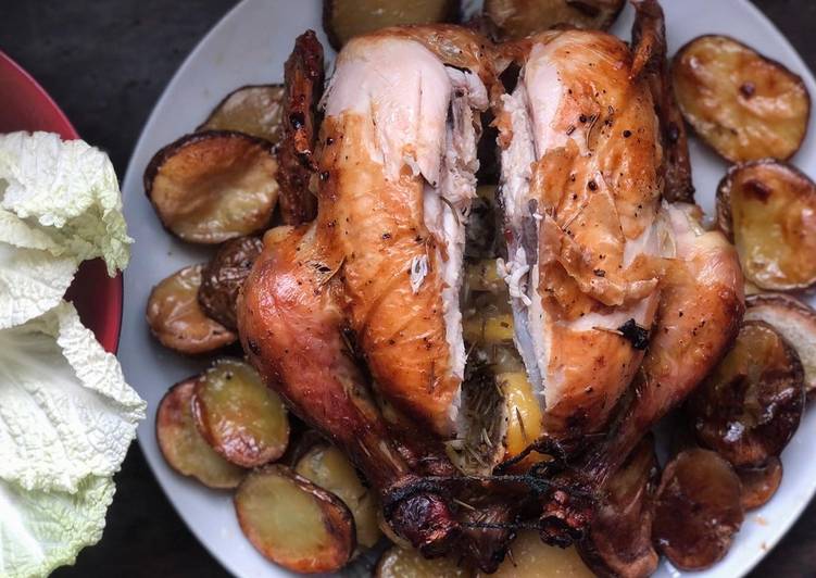 Steps to Prepare Ultimate Roasted rosemary citrus chicken