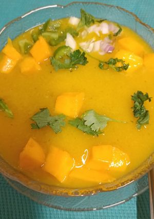 A picture of Mango Gazpacho.