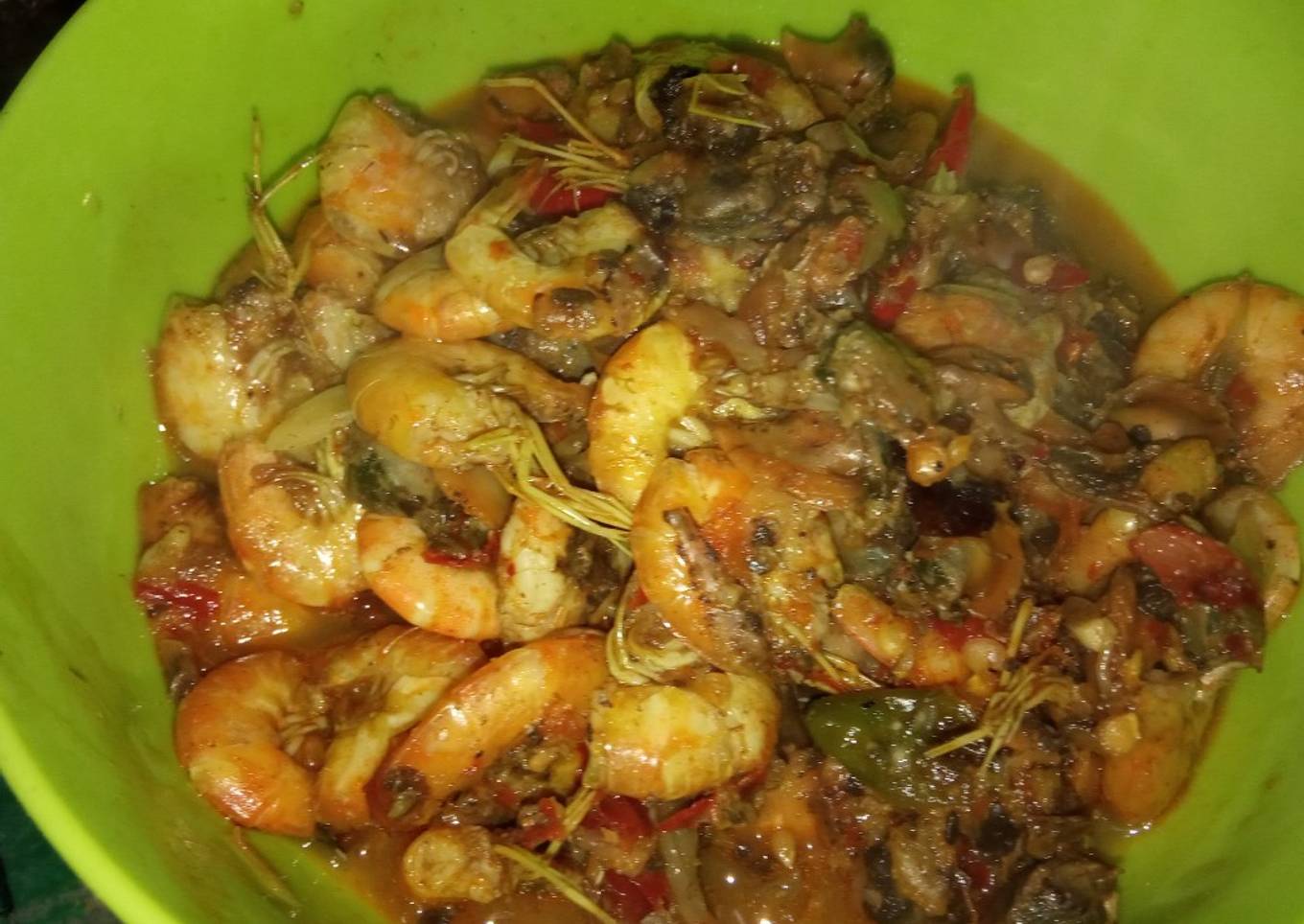 Udang kerang mercon