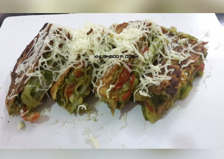 Recipe of Quick Bombay style leftover chapati sandwich