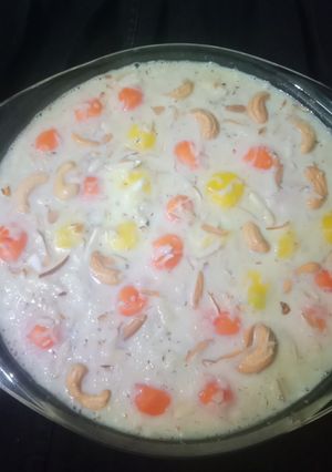 A picture of Kheera Gaintha Peetha (Traditional Odia Rice Pudding).
