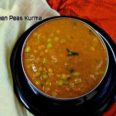 A picture of Green Peas Kurma.