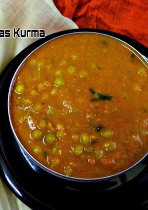 A picture of Green Peas Kurma.