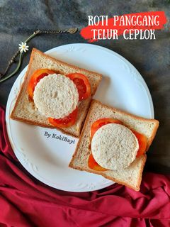 Foto resep Roti Panggang Telur Ceplok