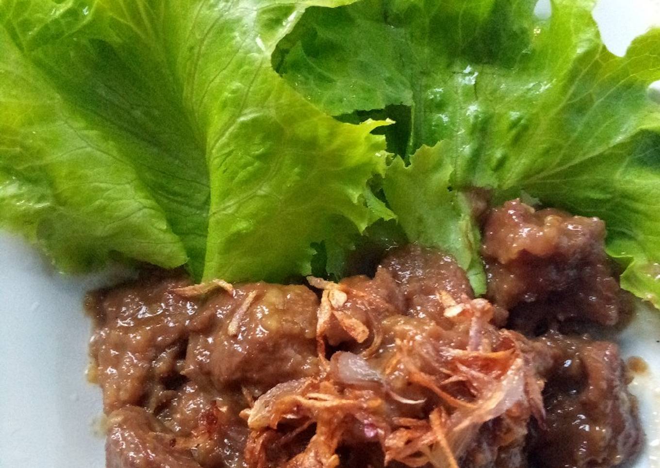 Empal daging sapi tanpa goreng