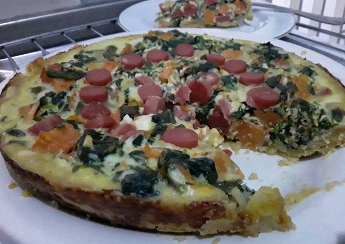 Quiche (kish) Bayam Ubi