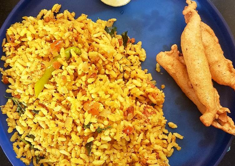 Easiest Way to Make Super Quick Homemade Uggani and Mirchi Bajji