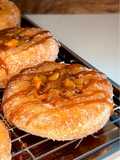 Peach Cobbler Milk Bread Donuts