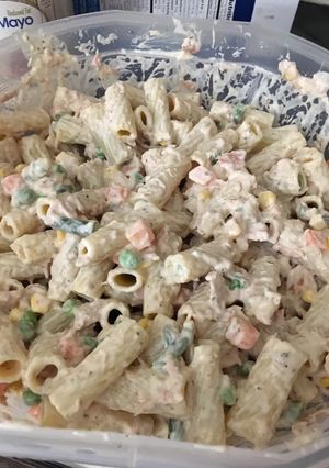 A picture of Rigatoni tuna salad.