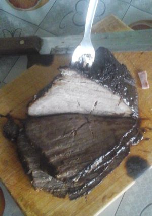 Una foto de Asado negro en salsa de chocolate