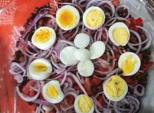 Una foto de Ensalada de porotos