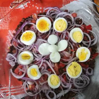 Ensalada de porotos Receta de Asu- Cookpad