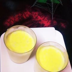 A picture of Kesar Thandai.