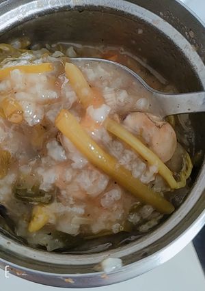 Hình của món Cháo cà chua hải sản.