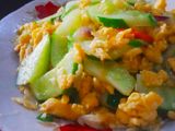 Oseng ketimun telur