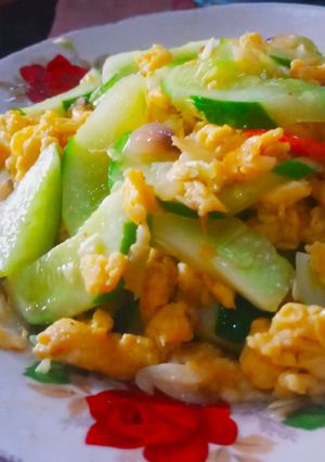 Foto resep Oseng ketimun telur