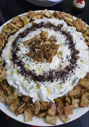 صورة لوصفة فتة المقالي🥗 (سلطة)