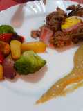 Pan de carne con verduras y bagna cauda
