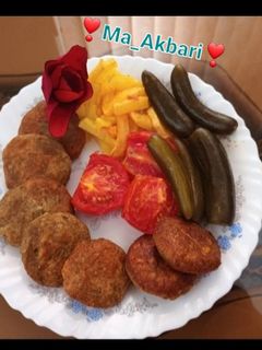 عکسی از دستور کتلت عدس شام فوری