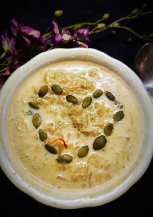 A picture of Jaggery Pumpkin Kheer.