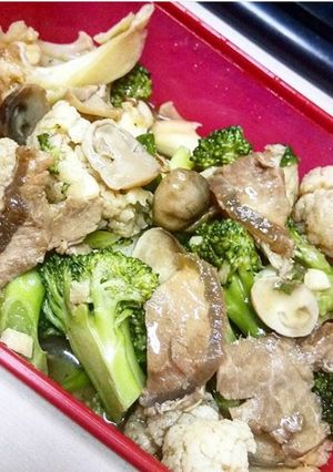 Foto resep Brokoli cah jamur & sapi