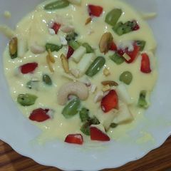 A picture of Fruits custard.