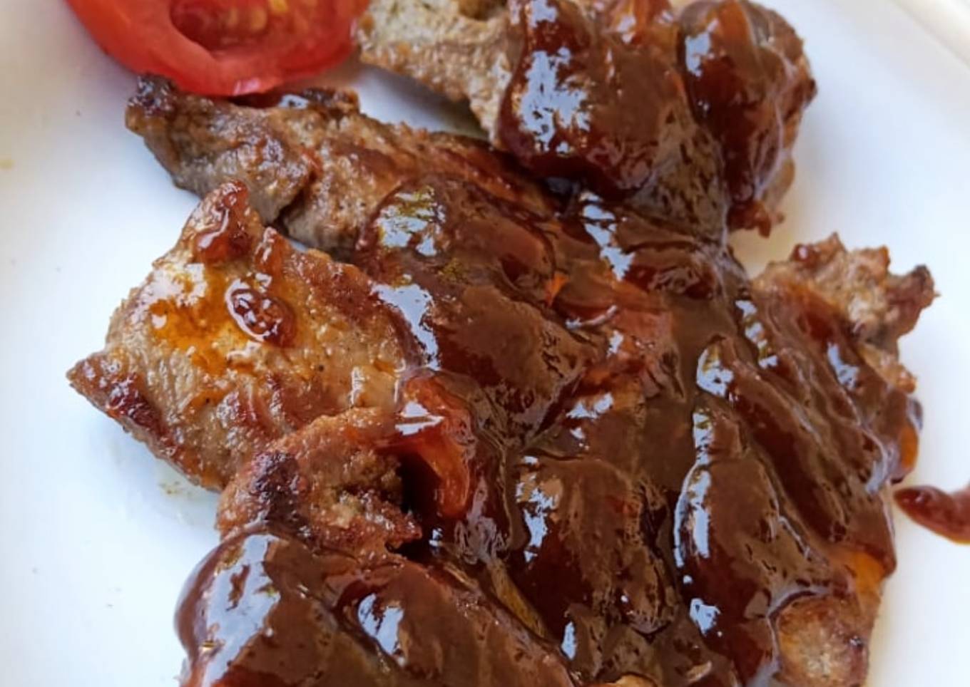 Resep Beef Panggang Teflon Saus BBQ Anti Gagal