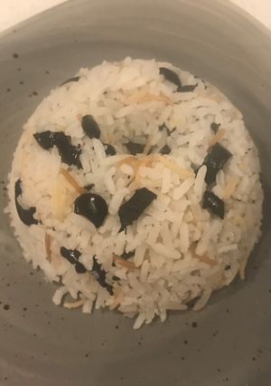 Una foto de Arroz al olivo